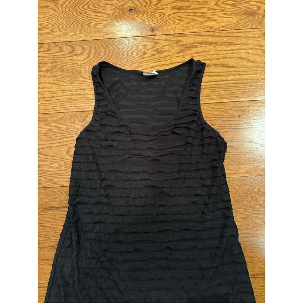 Free People Black Textured Tank Top - Picture 3 of 5